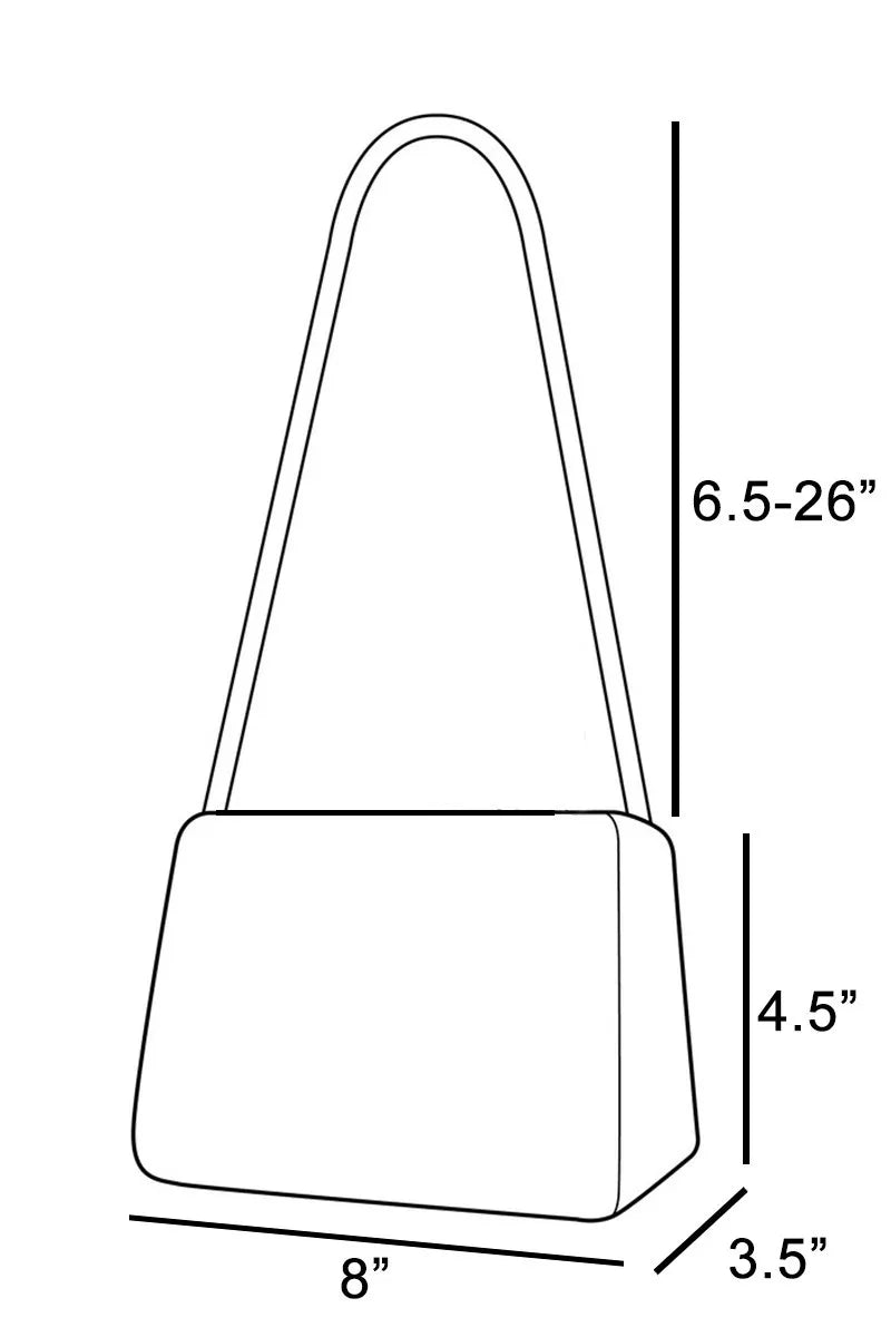 Fame Faux Leather Buckle Strap Cylinder Hand Bag