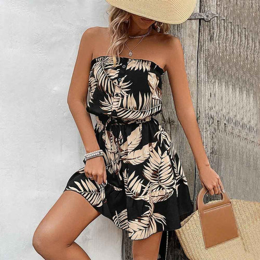 European Fashion Sexy Off-Shoulder : Bandeau Dress
