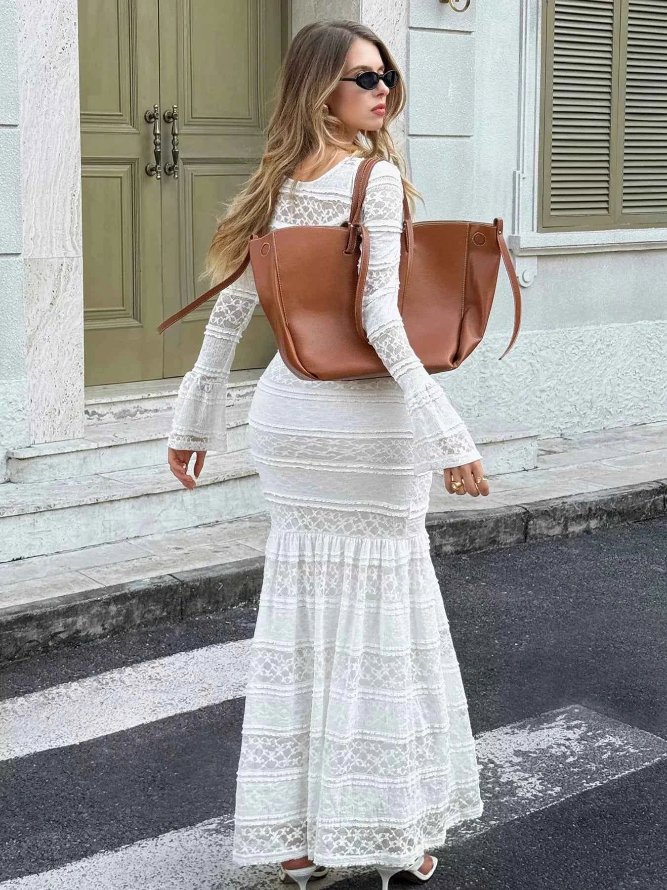 Stylish Lace Mermaid : Maxi Dress