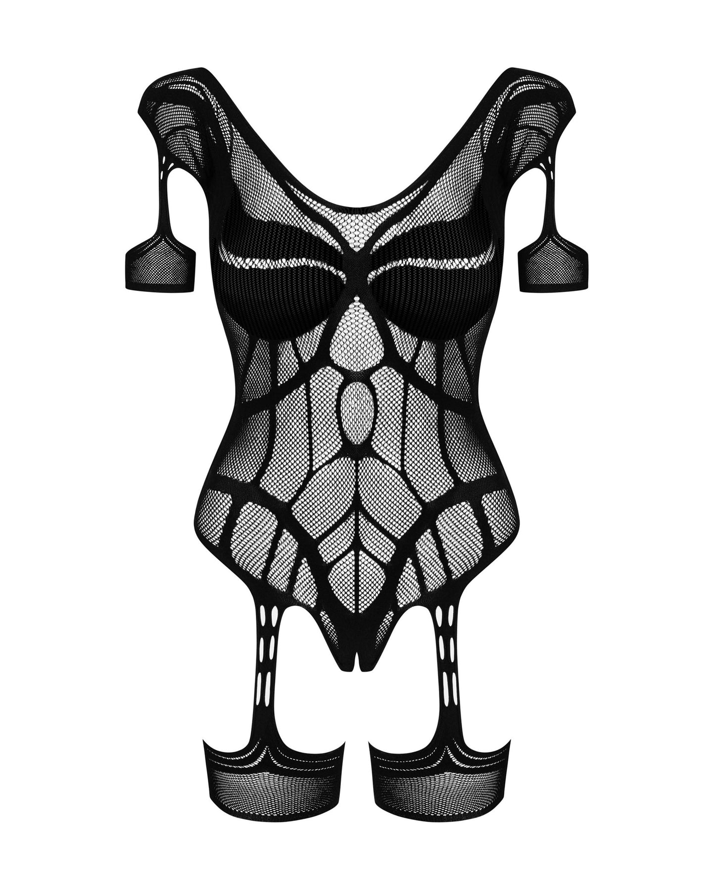 Sexy Crotchless Garter Bodysuit Obsessive Luscious-4