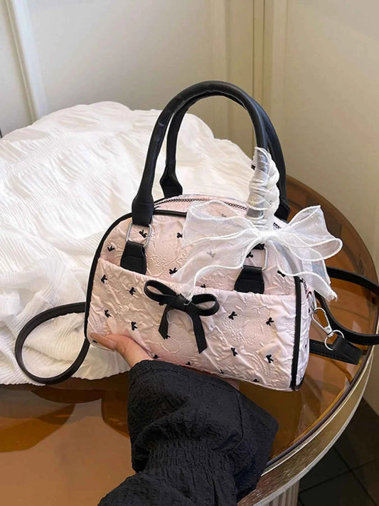 Ruched Bow : Crossbody Bag