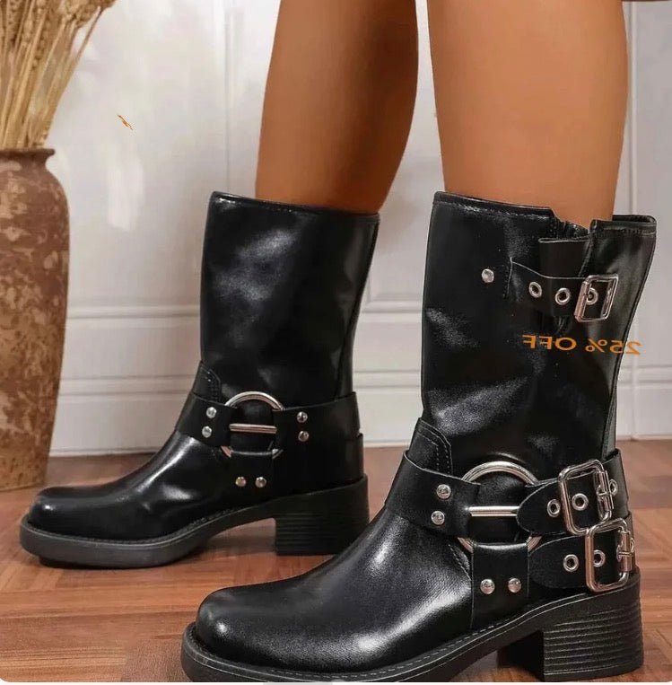 Discover How Flare Formal Dress Boots Round Toe Block Heels Outshine Traditional Sandals and Heels - ꫀꪶꫀᧁꪖꪀᥴꫀ꠸ᠻꪗ~ 𝔈𝔪𝔟𝔯𝔞𝔠𝔢 𝔈𝔩𝔢𝔤𝔞𝔫𝔠𝔢