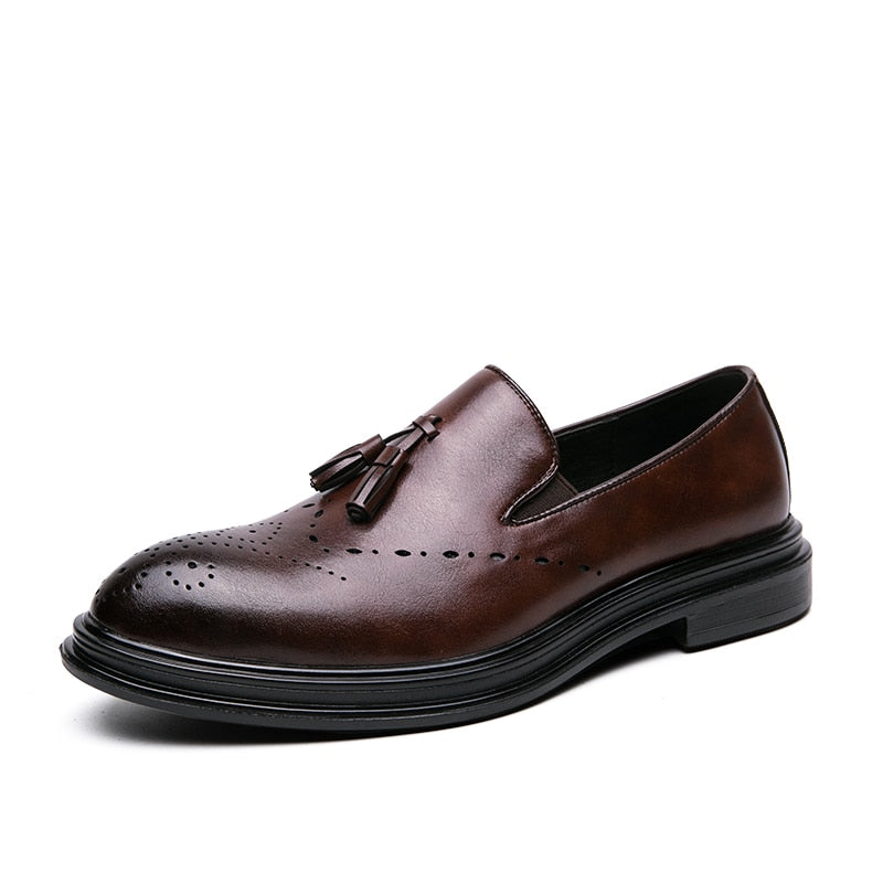 Men Genuine Leather Brogue Shoes