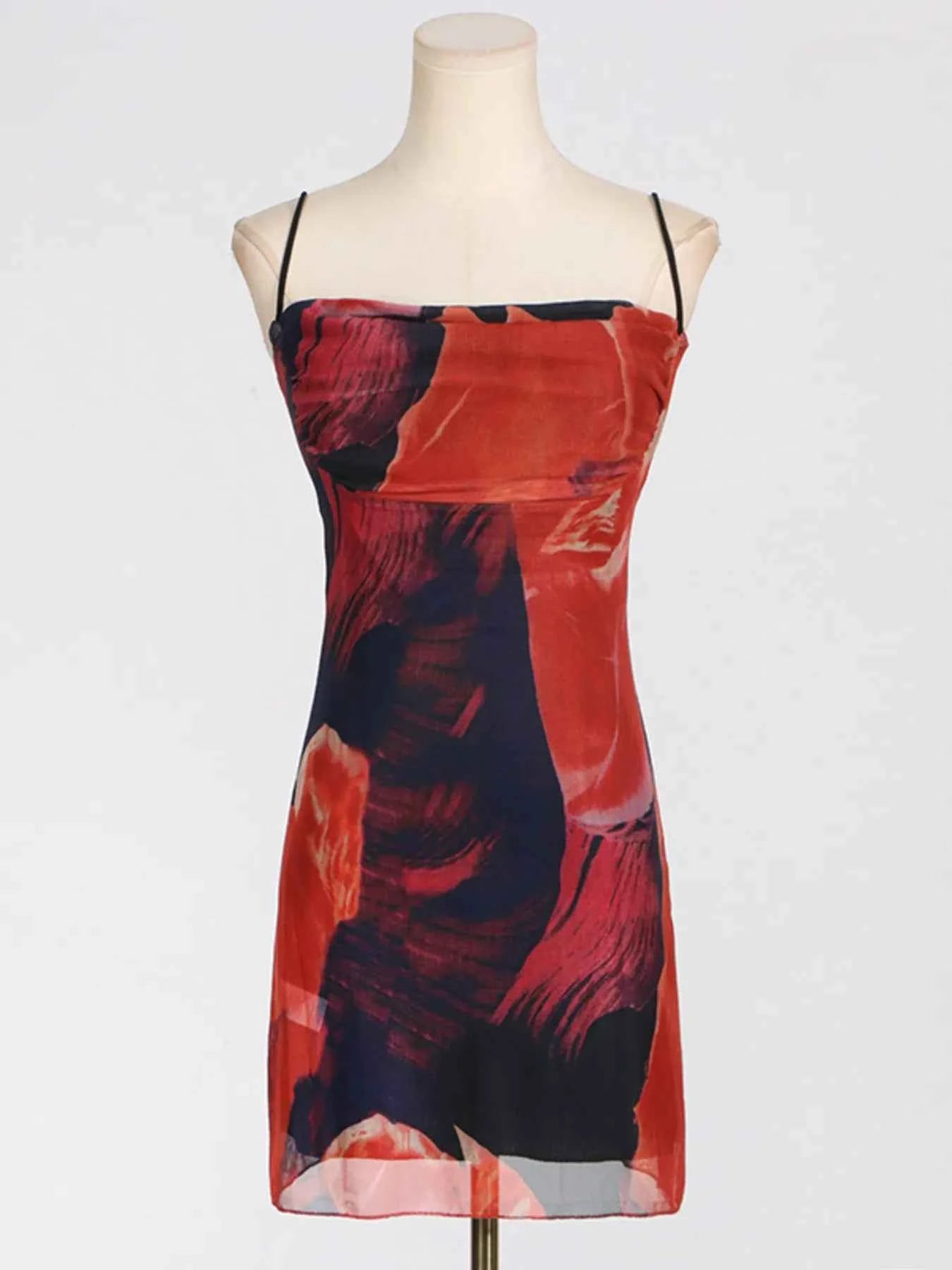 Stylish Cowl Neck Cami : Mini Dress