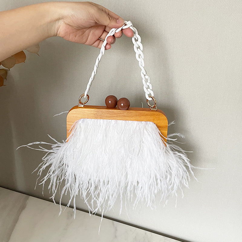 Acrylic Chain Banquet Handbag for Women
