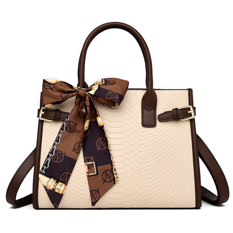 Women’s Genuine Leather Snakeskin Handbag