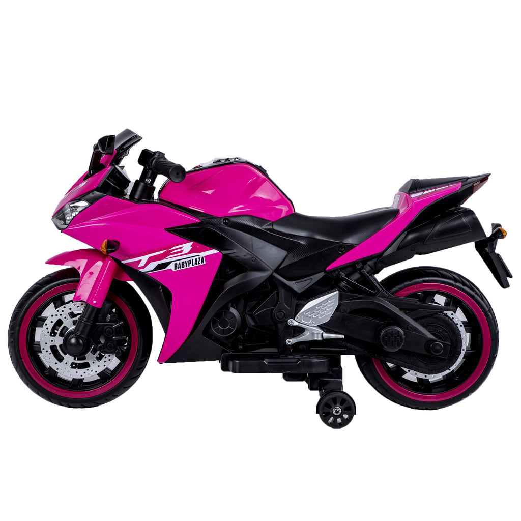 12V Motorcycles For Kids : With Training Wheels (Pink) - ꫀꪶꫀᧁꪖꪀᥴꫀ꠸ᠻꪗ~ 𝔈𝔪𝔟𝔯𝔞𝔠𝔢 𝔈𝔩𝔢𝔤𝔞𝔫𝔠𝔢