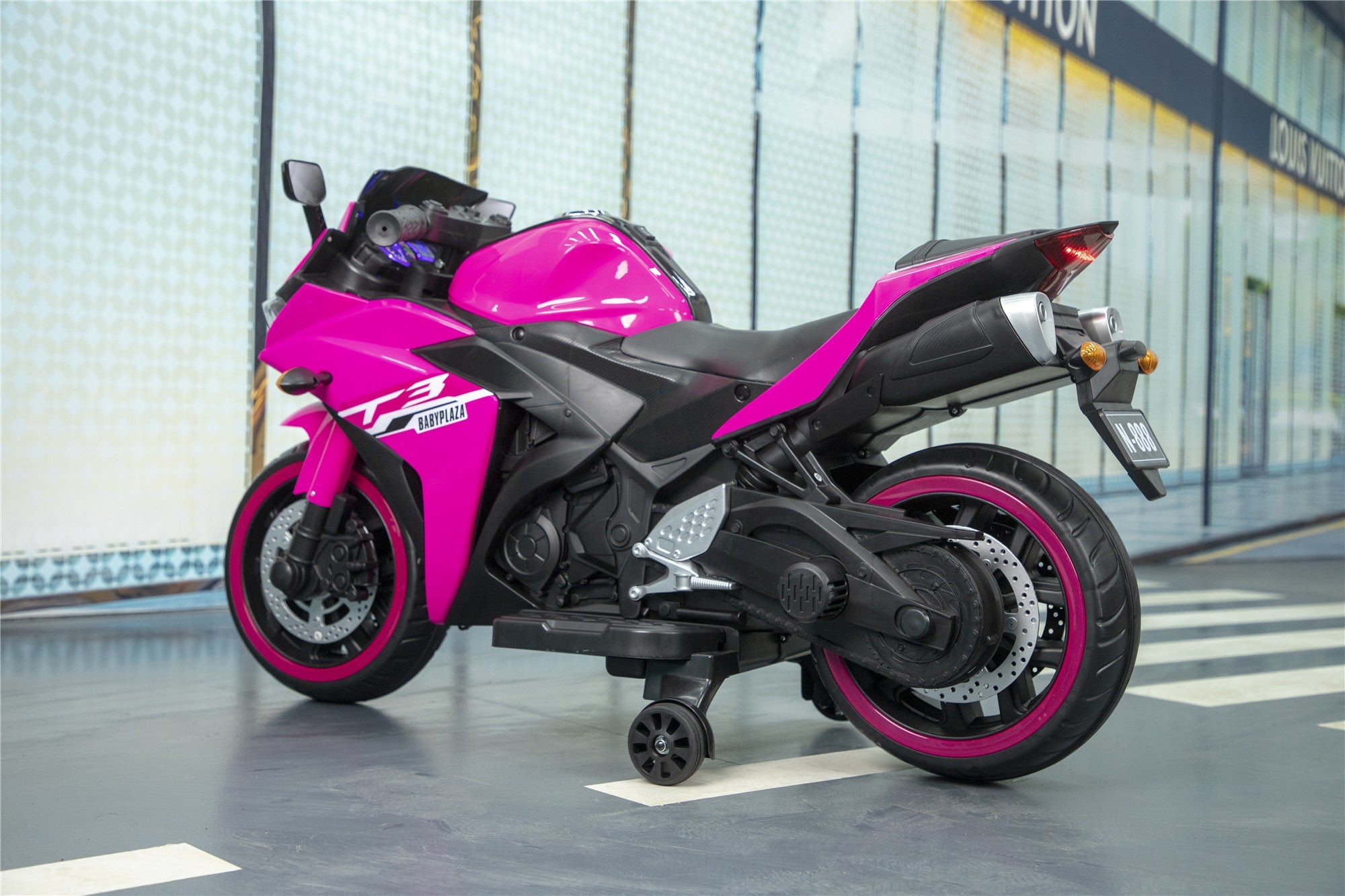 12V Motorcycles For Kids : With Training Wheels (Pink) - ꫀꪶꫀᧁꪖꪀᥴꫀ꠸ᠻꪗ~ 𝔈𝔪𝔟𝔯𝔞𝔠𝔢 𝔈𝔩𝔢𝔤𝔞𝔫𝔠𝔢