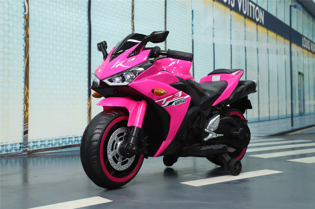 12V Motorcycles For Kids : With Training Wheels (Pink) - ꫀꪶꫀᧁꪖꪀᥴꫀ꠸ᠻꪗ~ 𝔈𝔪𝔟𝔯𝔞𝔠𝔢 𝔈𝔩𝔢𝔤𝔞𝔫𝔠𝔢