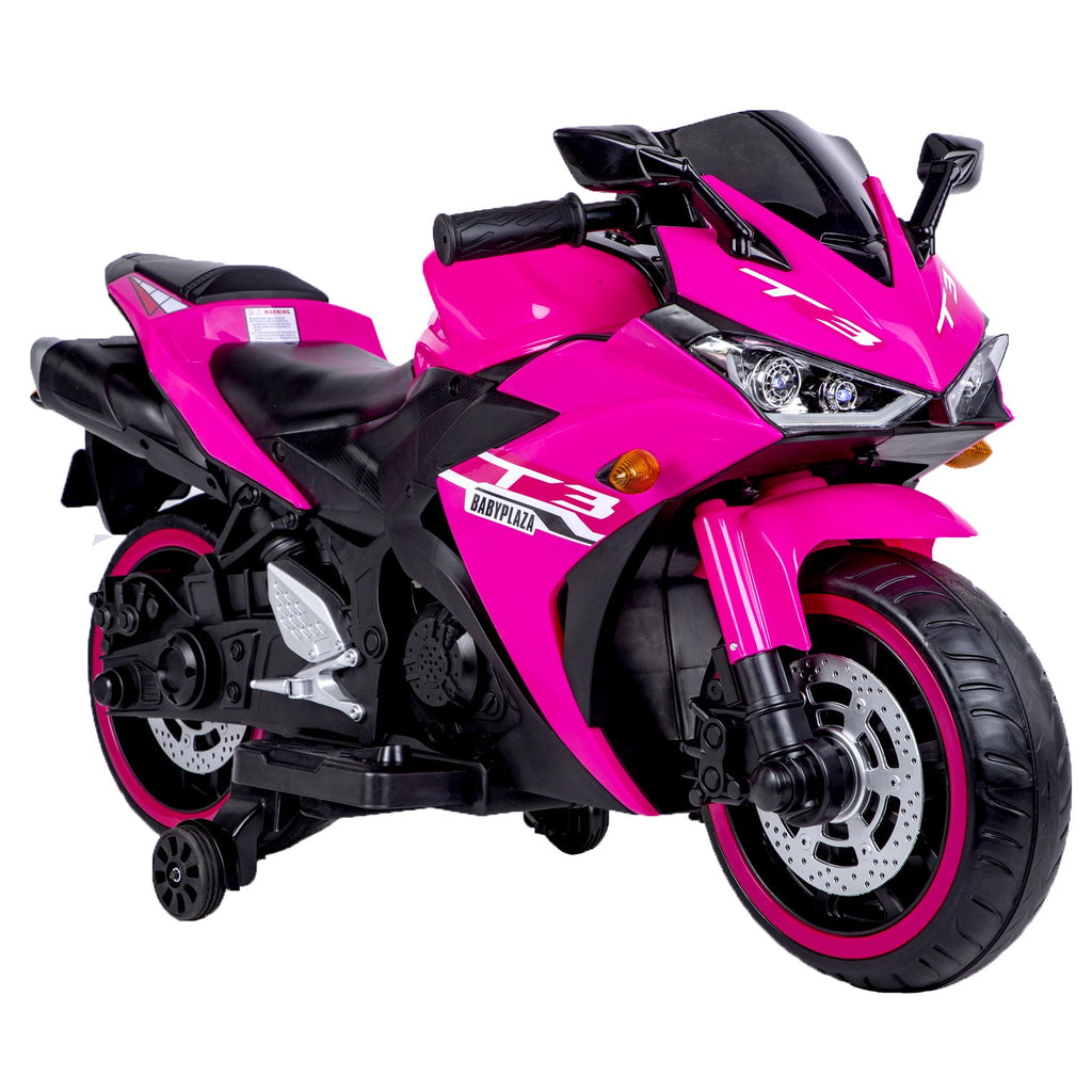 12V Motorcycles For Kids : With Training Wheels (Pink) - ꫀꪶꫀᧁꪖꪀᥴꫀ꠸ᠻꪗ~ 𝔈𝔪𝔟𝔯𝔞𝔠𝔢 𝔈𝔩𝔢𝔤𝔞𝔫𝔠𝔢