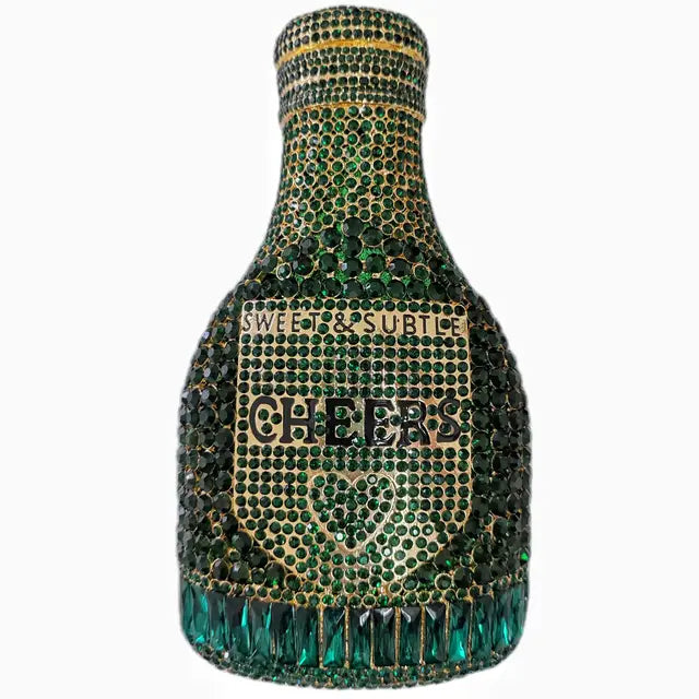 Women Diamond Bottle Crystal Clutch Bag ꫀꪶꫀᧁꪖꪀᥴꫀ꠸ᠻꪗ~ 𝔈𝔪𝔟𝔯𝔞𝔠𝔢 𝔈𝔩𝔢𝔤𝔞𝔫𝔠𝔢