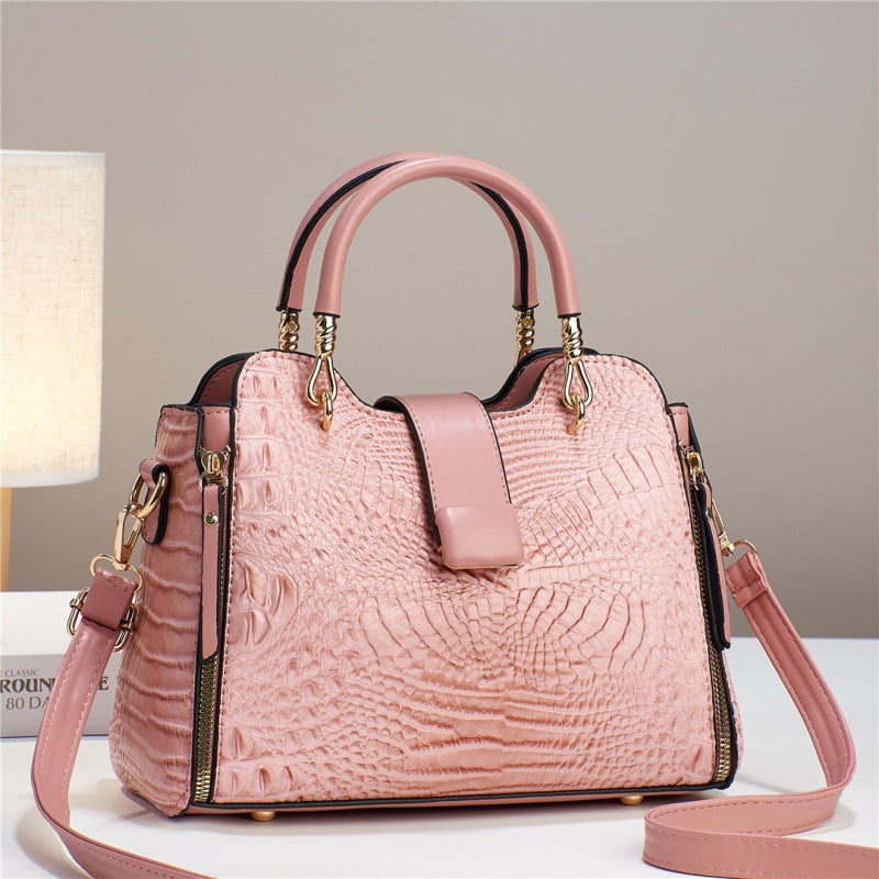 Crocodile Pattern Casual Shoulder Bag