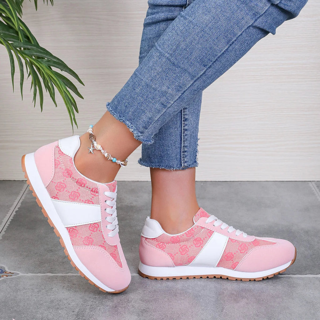 Breathable Women's Sneakers Lightweight Leisure Tennis Shoes for Women Flower Design Luxury Shoes Comfort Fashion Platform Shoes eprolo