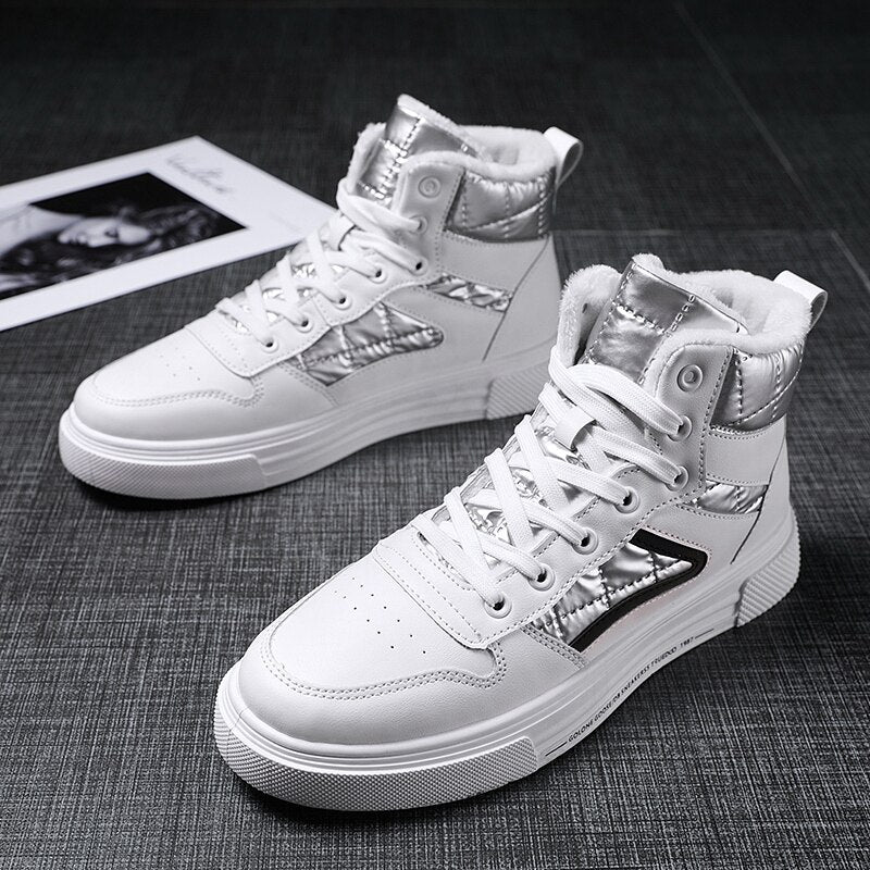Men Stylish High-Top Walking Sneakers