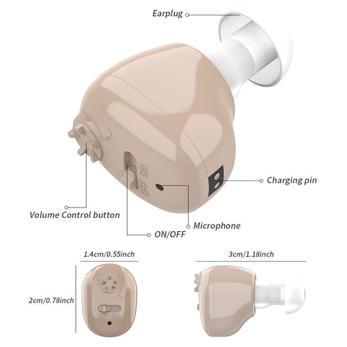 1pcs Sound Amplifier Hearing Aid with Headphone Charger - ꫀꪶꫀᧁꪖꪀᥴꫀ꠸ᠻꪗ~ 𝔈𝔪𝔟𝔯𝔞𝔠𝔢 𝔈𝔩𝔢𝔤𝔞𝔫𝔠𝔢