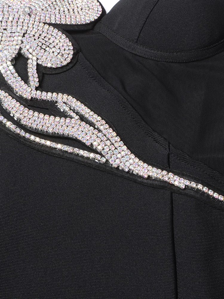 Womens Diamonds Slimming Sexy Dress