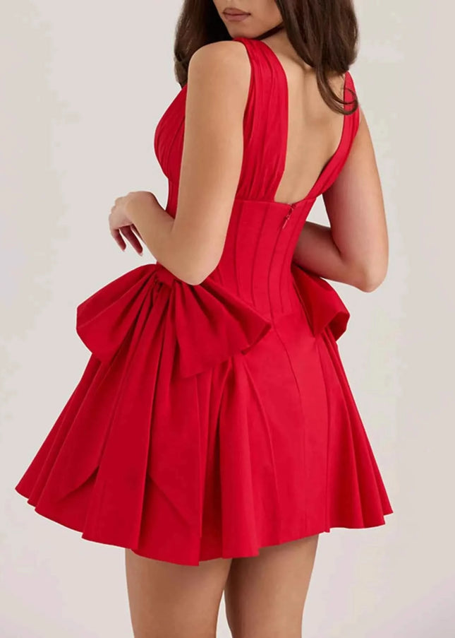 Elegant V-Neck Mini Dress - Chic & Flattering | ꫀꪶꫀᧁꪖꪀᥴꫀ꠸ᠻꪗ