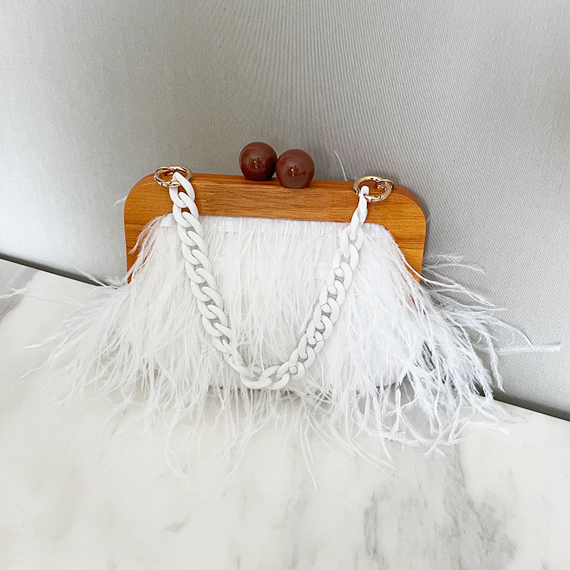 Acrylic Chain Banquet Handbag for Women