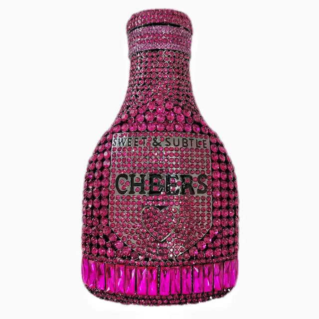Women Diamond Bottle Crystal Clutch Bag ꫀꪶꫀᧁꪖꪀᥴꫀ꠸ᠻꪗ~ 𝔈𝔪𝔟𝔯𝔞𝔠𝔢 𝔈𝔩𝔢𝔤𝔞𝔫𝔠𝔢