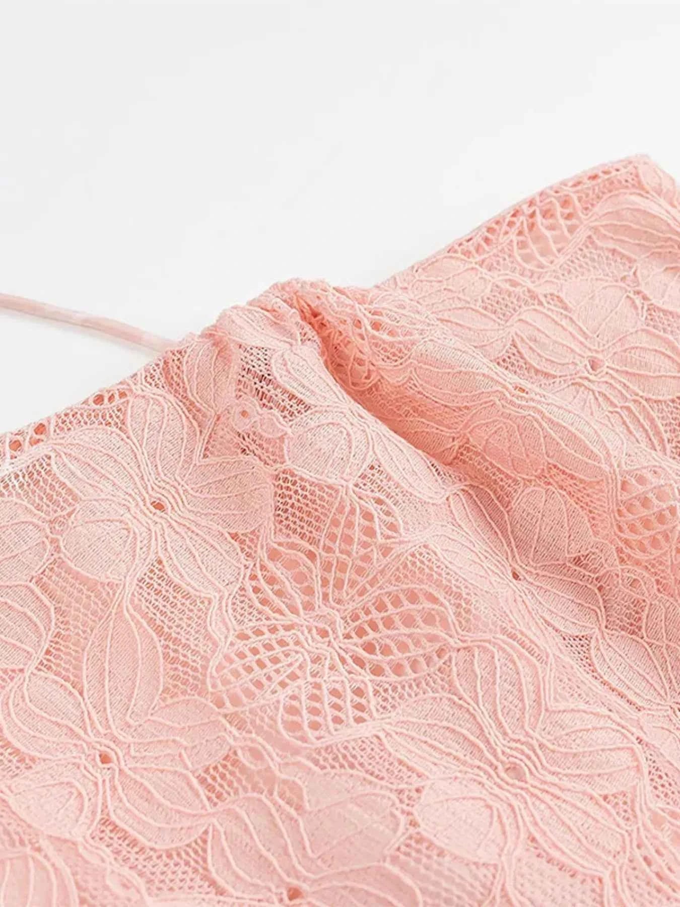 Lace One Shoulder : Mini Dress