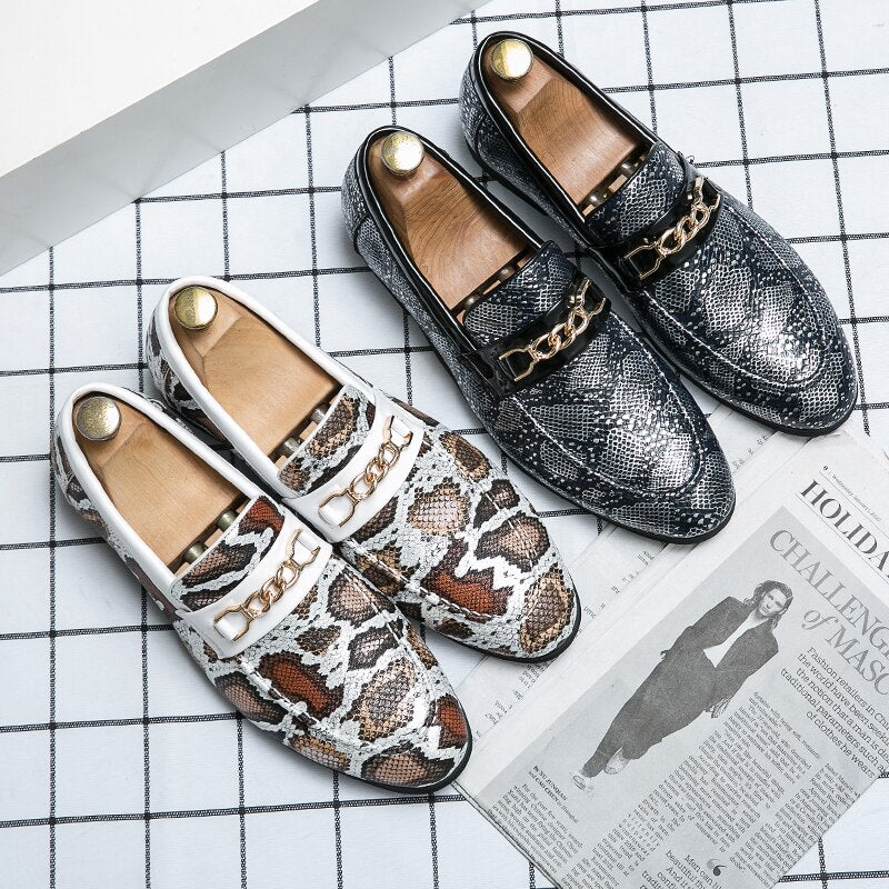 Men Luxury Gold Fashion Shoes