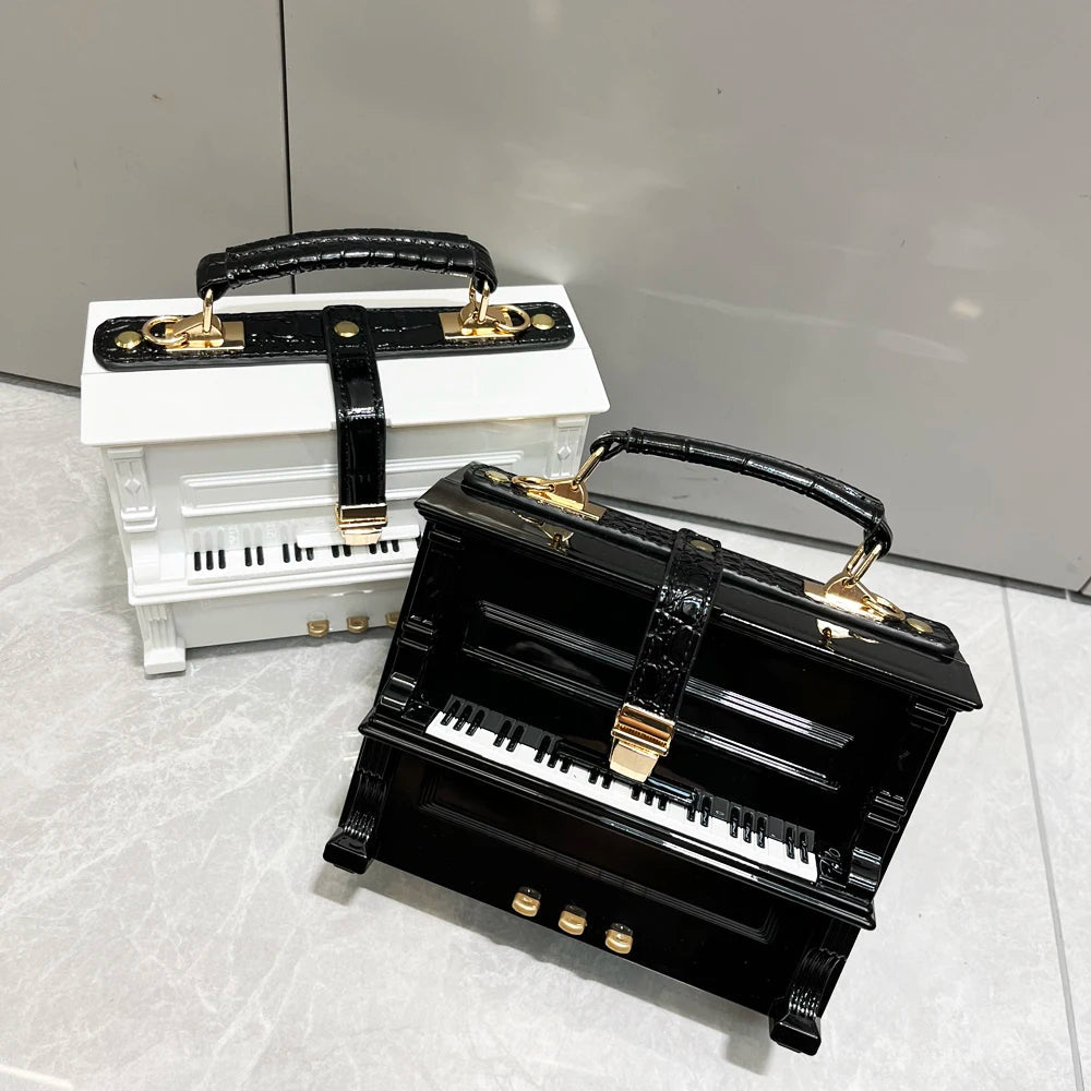 Luxury Designer Piano Crossbody Shoulder Bag ꫀꪶꫀᧁꪖꪀᥴꫀ꠸ᠻꪗ~ 𝔈𝔪𝔟𝔯𝔞𝔠𝔢 𝔈𝔩𝔢𝔤𝔞𝔫𝔠𝔢