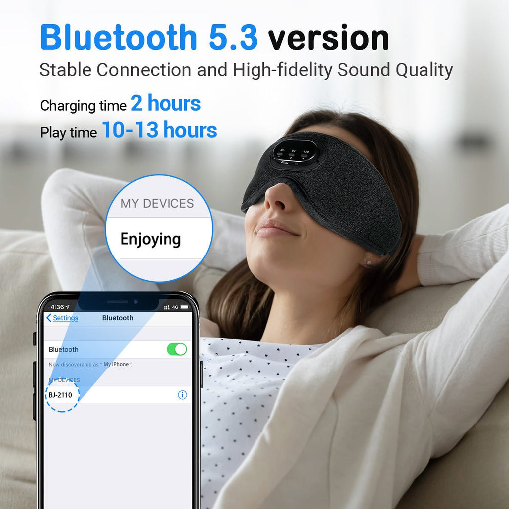 3D Eye Socket Full Blackout Smart Sleep Mask - ꫀꪶꫀᧁꪖꪀᥴꫀ꠸ᠻꪗ~ 𝔈𝔪𝔟𝔯𝔞𝔠𝔢 𝔈𝔩𝔢𝔤𝔞𝔫𝔠𝔢