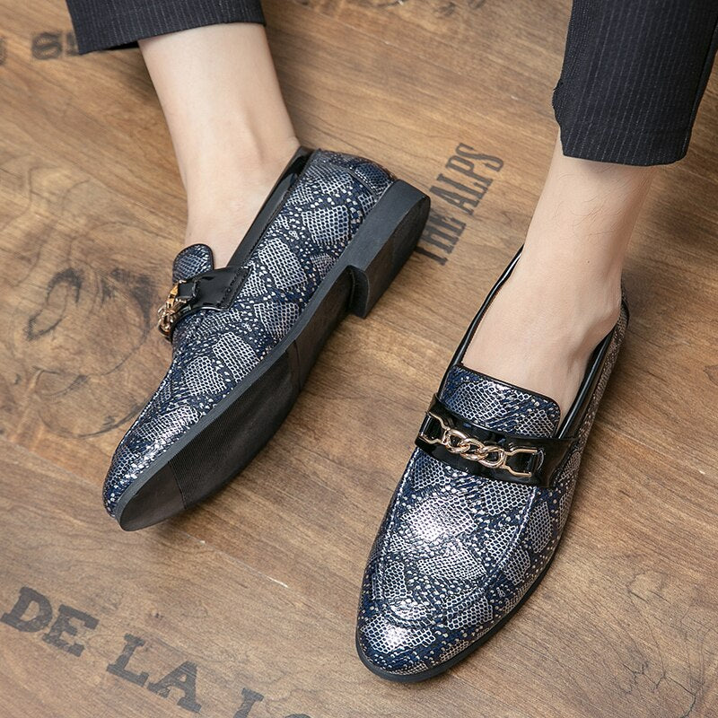 Men Luxury Gold Fashion Shoes