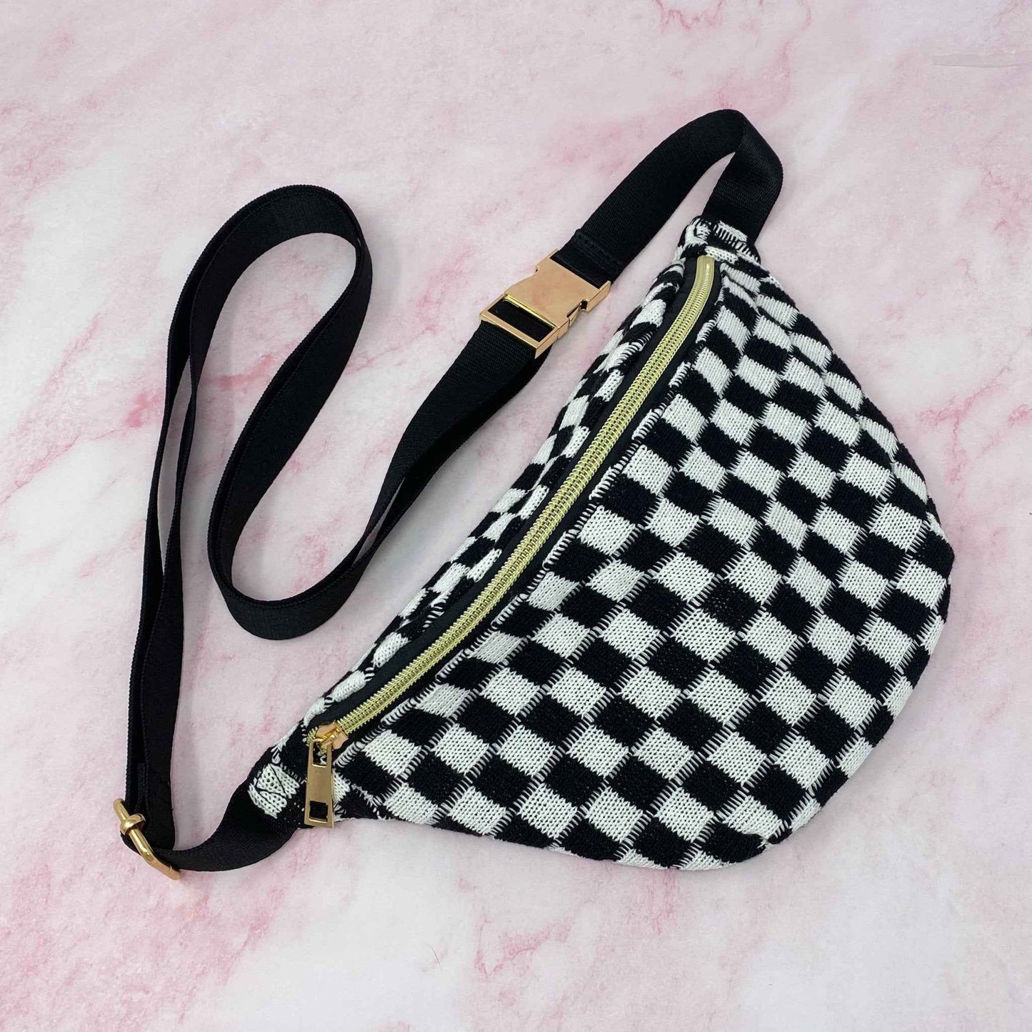 Check Yourself Crossbody Belt Sling Bag