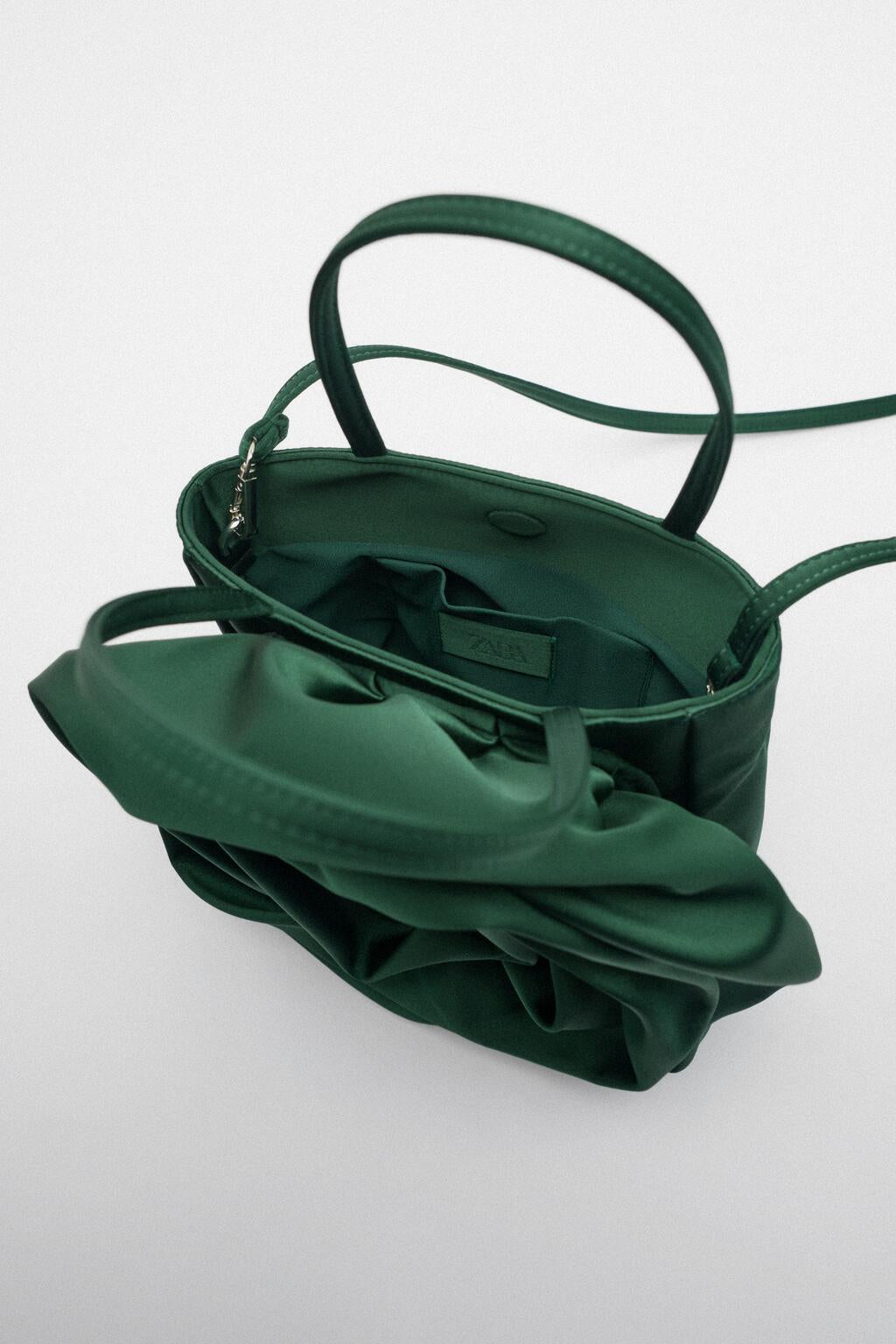 Silk Pleated Luxury Flower Handbag