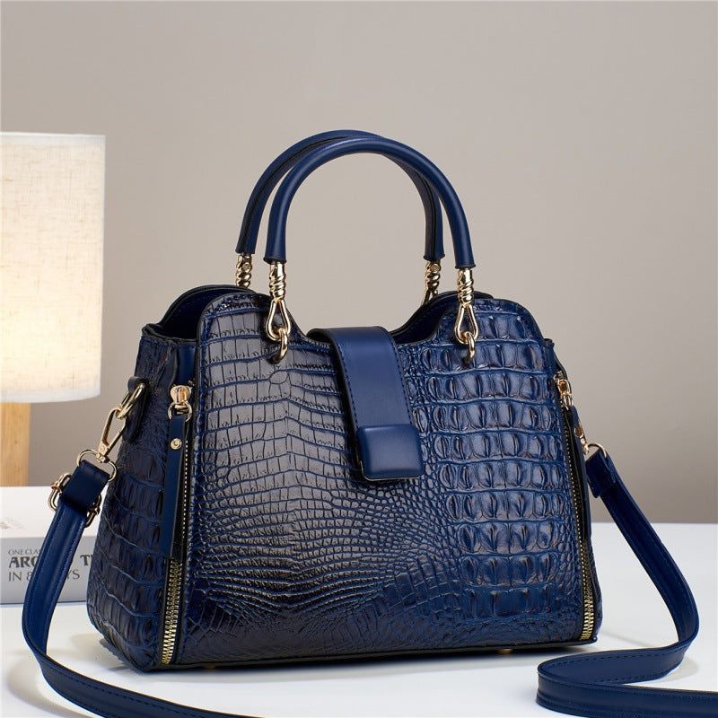 Crocodile Pattern Casual Shoulder Bag