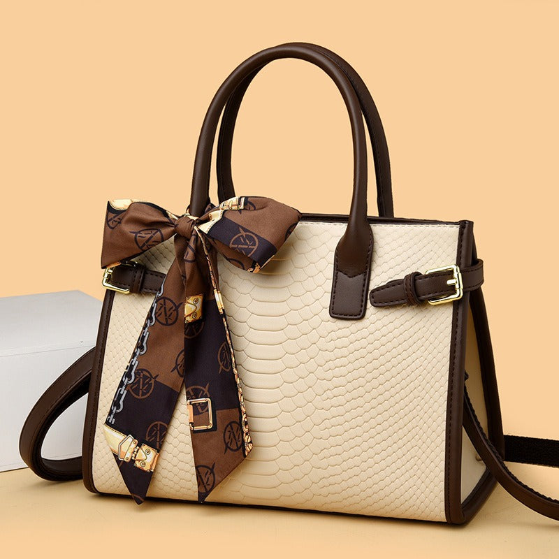 Women’s Genuine Leather Snakeskin Handbag