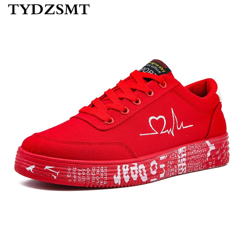 TYDZSMT Fashion Women Vulcanized Shoes Sneakers Ladies Lace-up Casual Shoes Breathable Canvas Lover Shoes Graffiti Flat eprolo