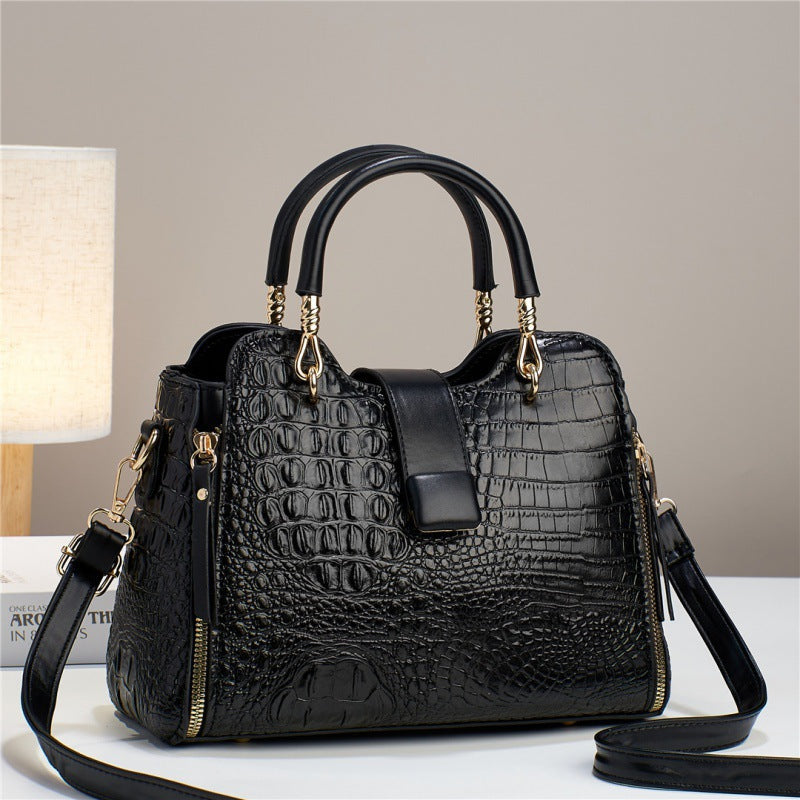 Crocodile Pattern Casual Shoulder Bag