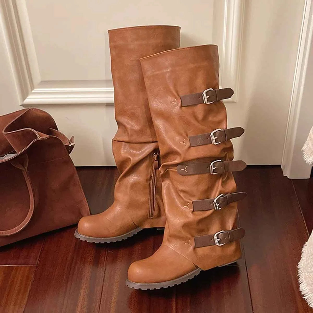 Urban Rider Multi-Buckle : Knee-High Boots
