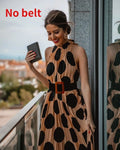 Woman Pleated Elegant Sleeveless A-line Dress