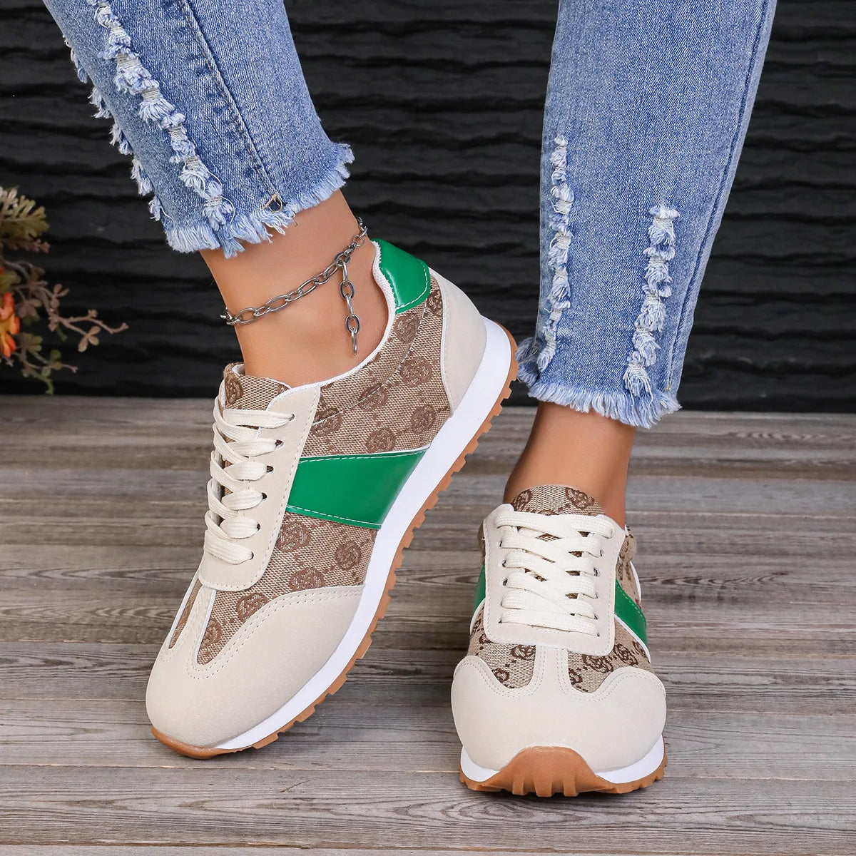 Breathable Women's Sneakers Lightweight Leisure Tennis Shoes for Women Flower Design Luxury Shoes Comfort Fashion Platform Shoes eprolo