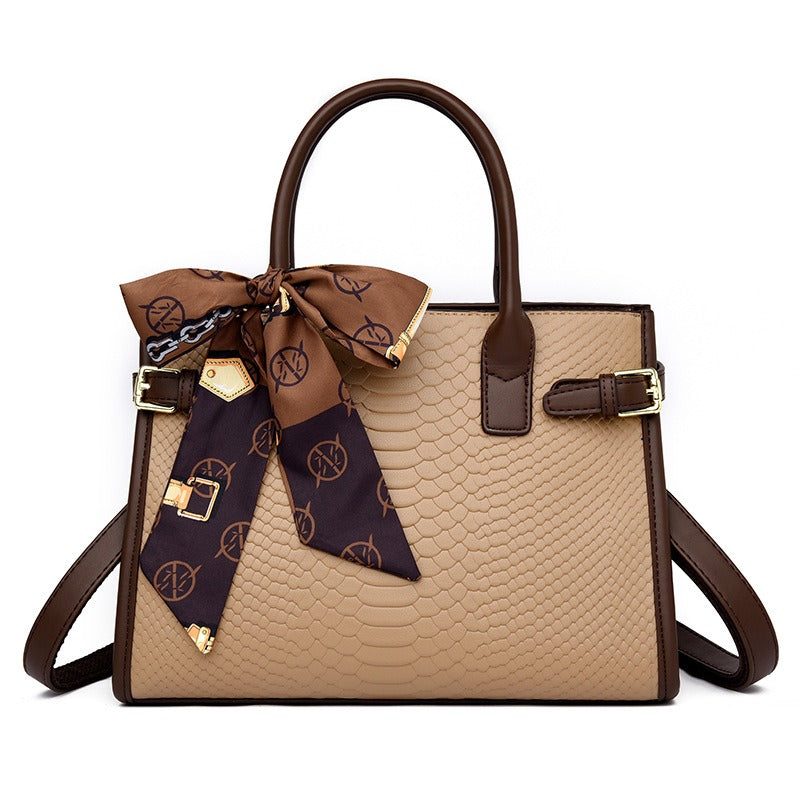Women’s Genuine Leather Snakeskin Handbag