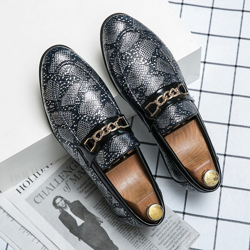 Men Luxury Gold Fashion Shoes