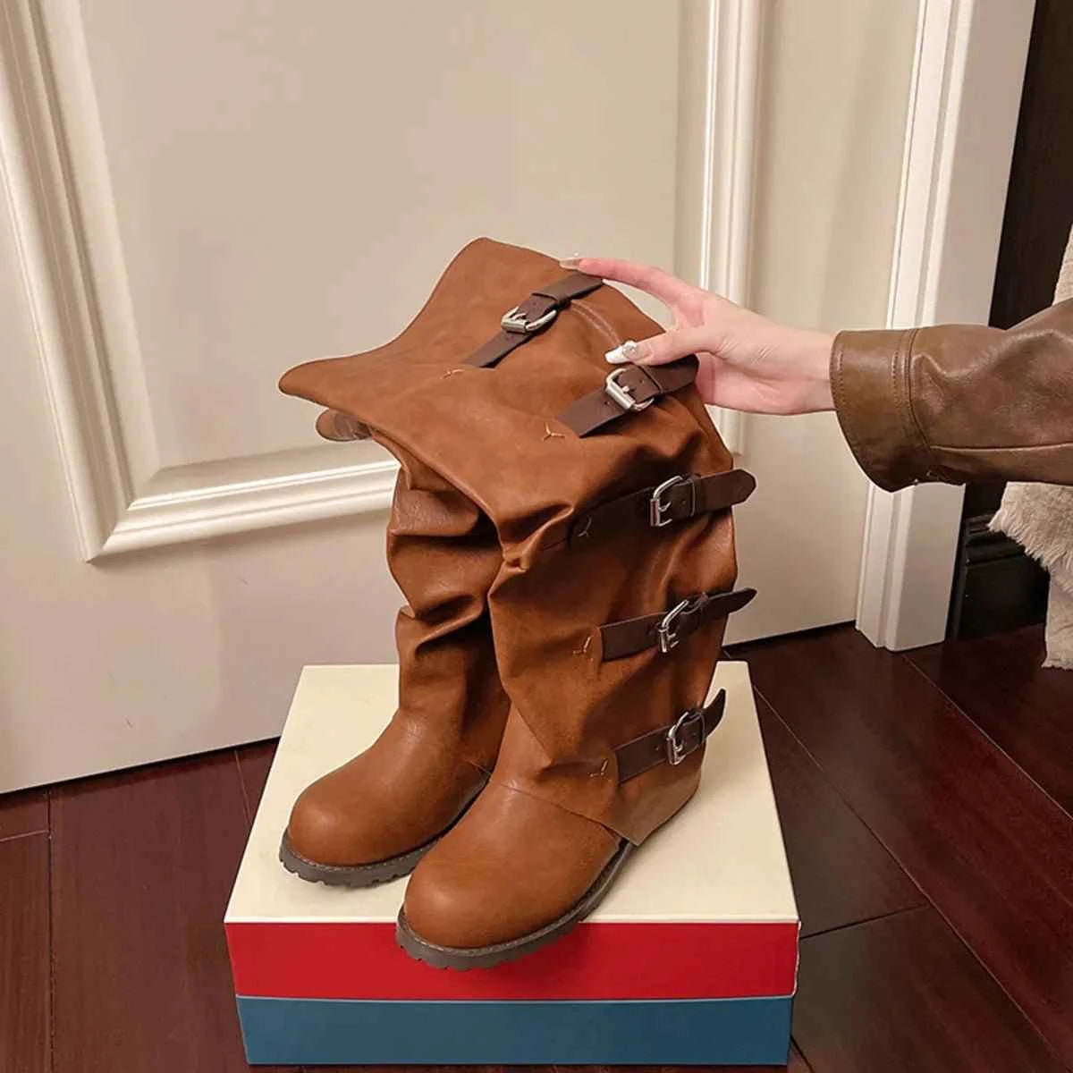 Urban Rider Multi-Buckle : Knee-High Boots