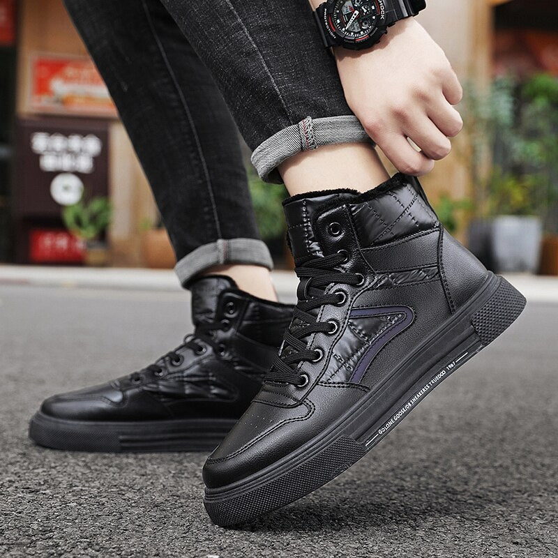 Men Stylish High-Top Walking Sneakers