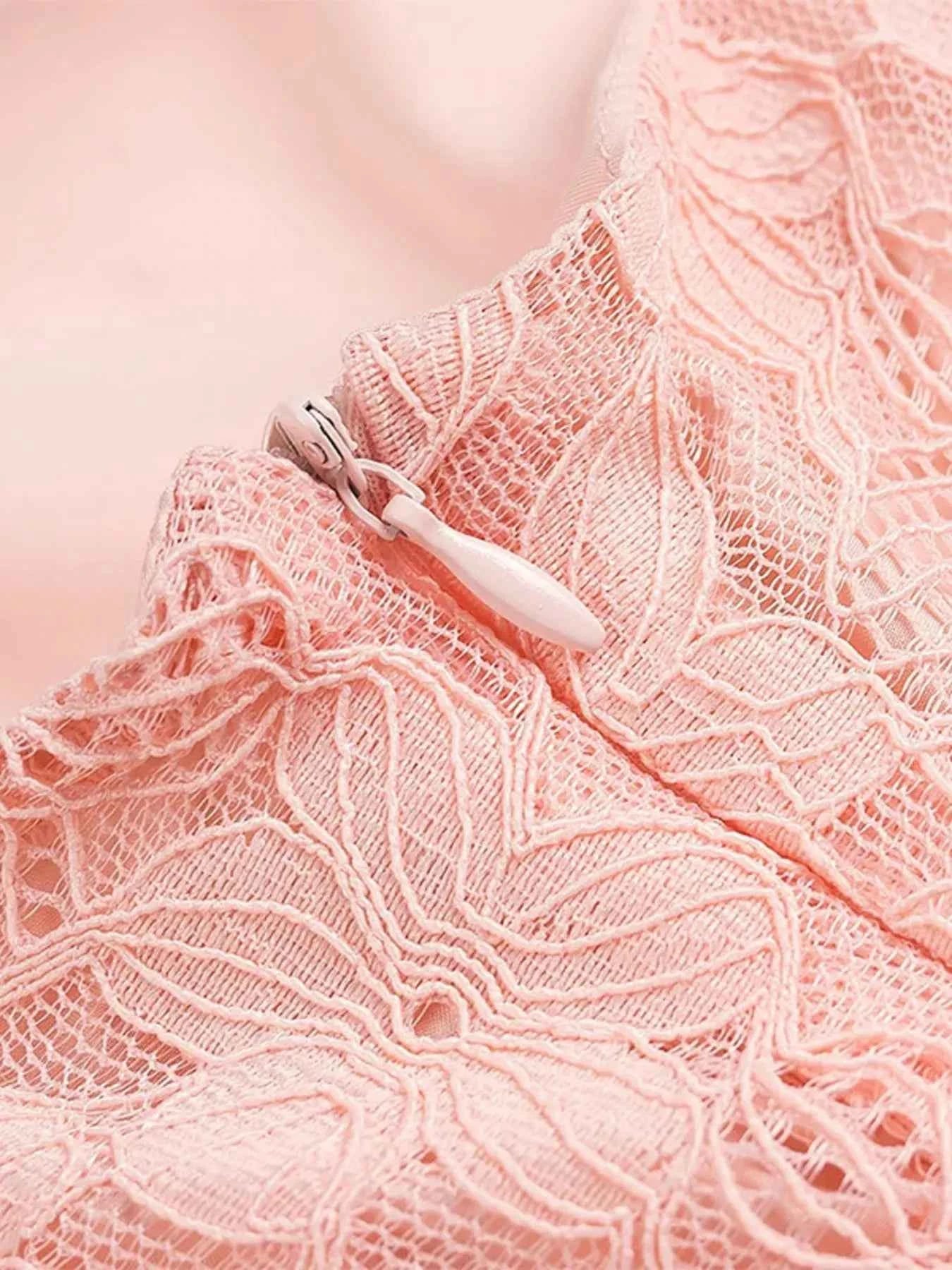 Lace One Shoulder : Mini Dress