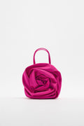 Silk Pleated Luxury Flower Handbag