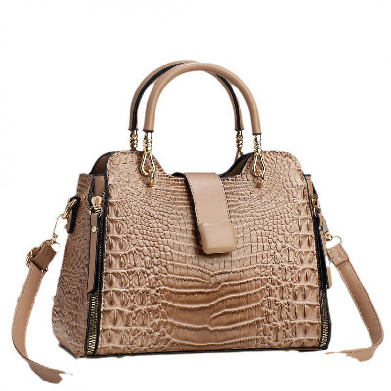 Crocodile Pattern Casual Shoulder Bag