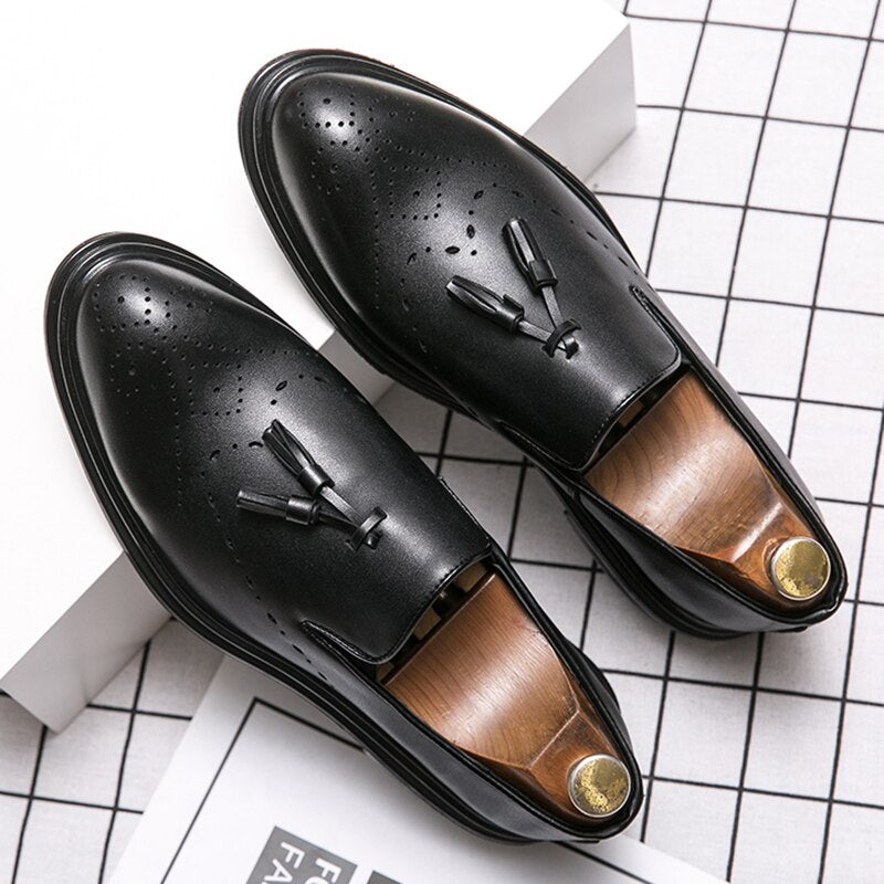 Men Genuine Leather Brogue Shoes