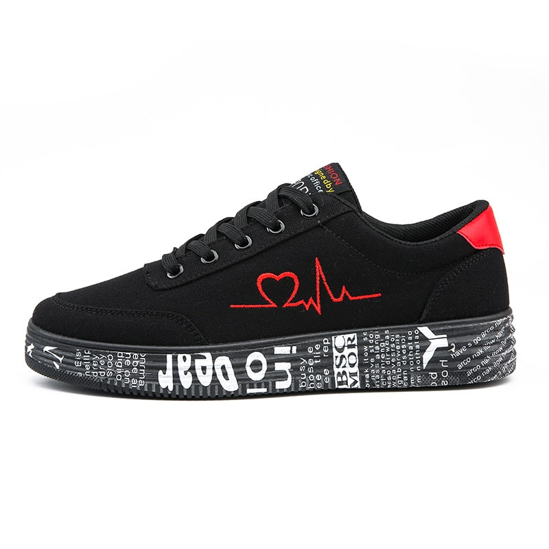 TYDZSMT Fashion Women Vulcanized Shoes Sneakers Ladies Lace-up Casual Shoes Breathable Canvas Lover Shoes Graffiti Flat eprolo