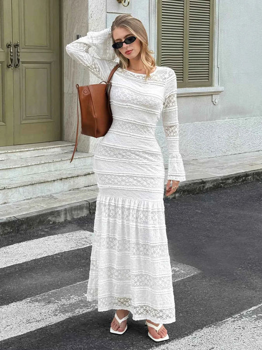Stylish Lace Mermaid : Maxi Dress
