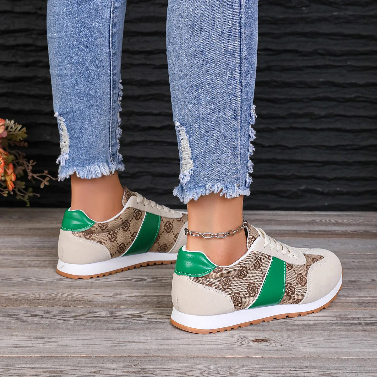 Breathable Women's Sneakers Lightweight Leisure Tennis Shoes for Women Flower Design Luxury Shoes Comfort Fashion Platform Shoes eprolo