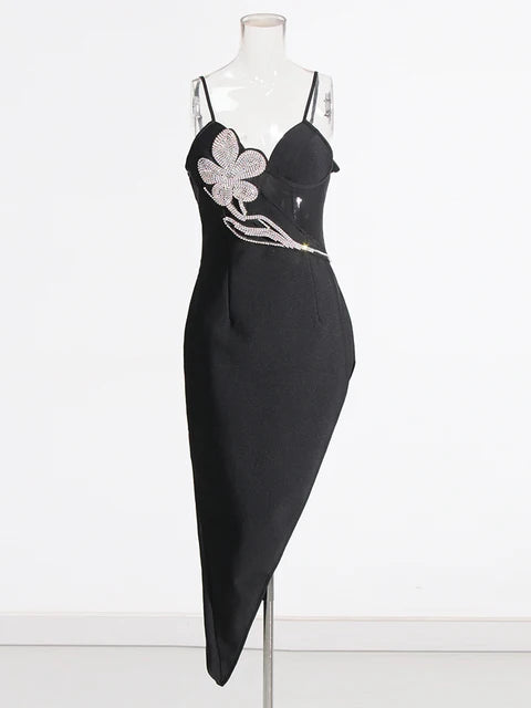 Womens Diamonds Slimming Sexy Dress