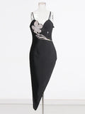 Womens Diamonds Slimming Sexy Dress